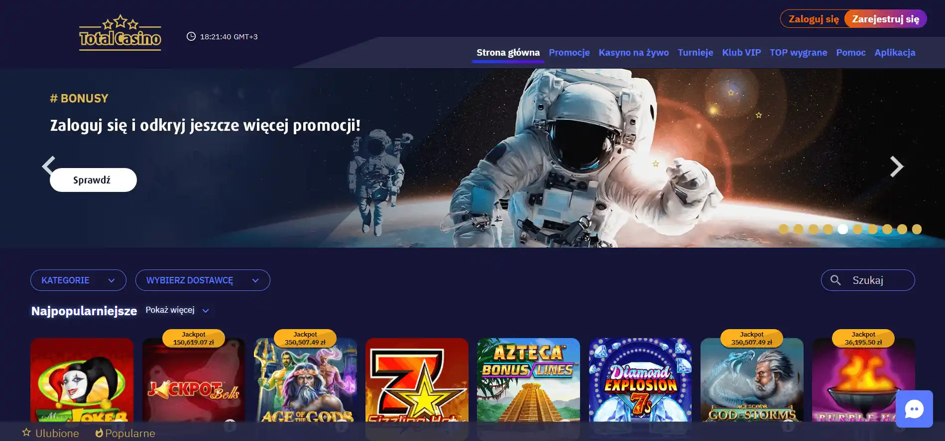 Total Casino — Legalne Kasyno Online w Polsce